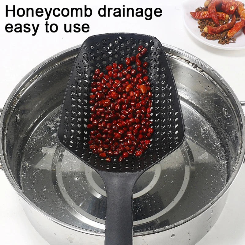 Large Kitchen Skimmer Strainer Spoon – Heat-Resistant Colander Kitchen Strainer Spoon Babs