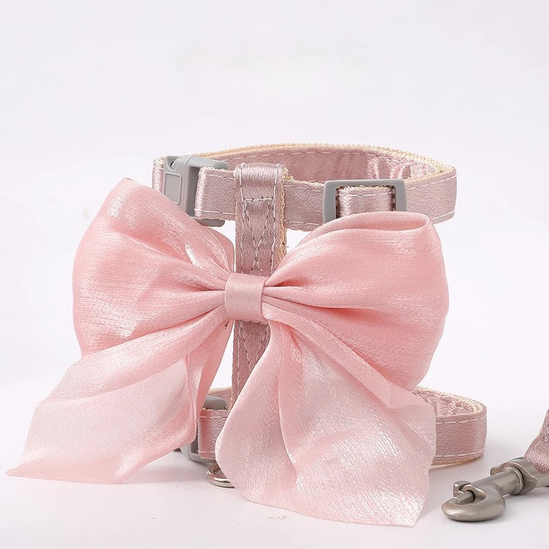 Bowknot Cat Harness & Leash Set – Adjustable for Small Pets Cat Harness & Leash Babs