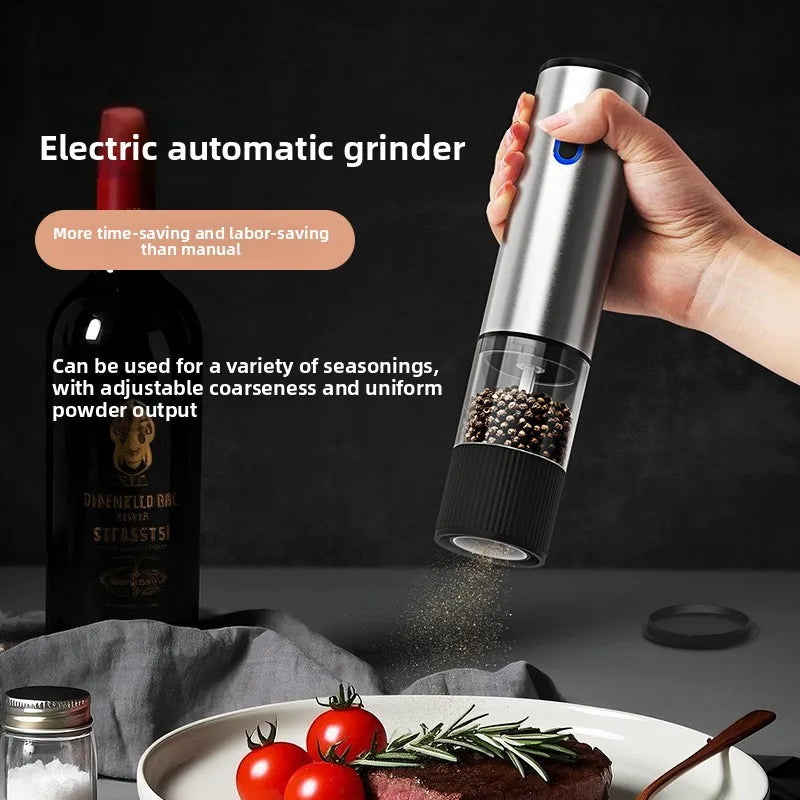 Electric Rechargeable Salt & Pepper Grinder – 5 Coarseness Levels Electric Spice Grinder Babs