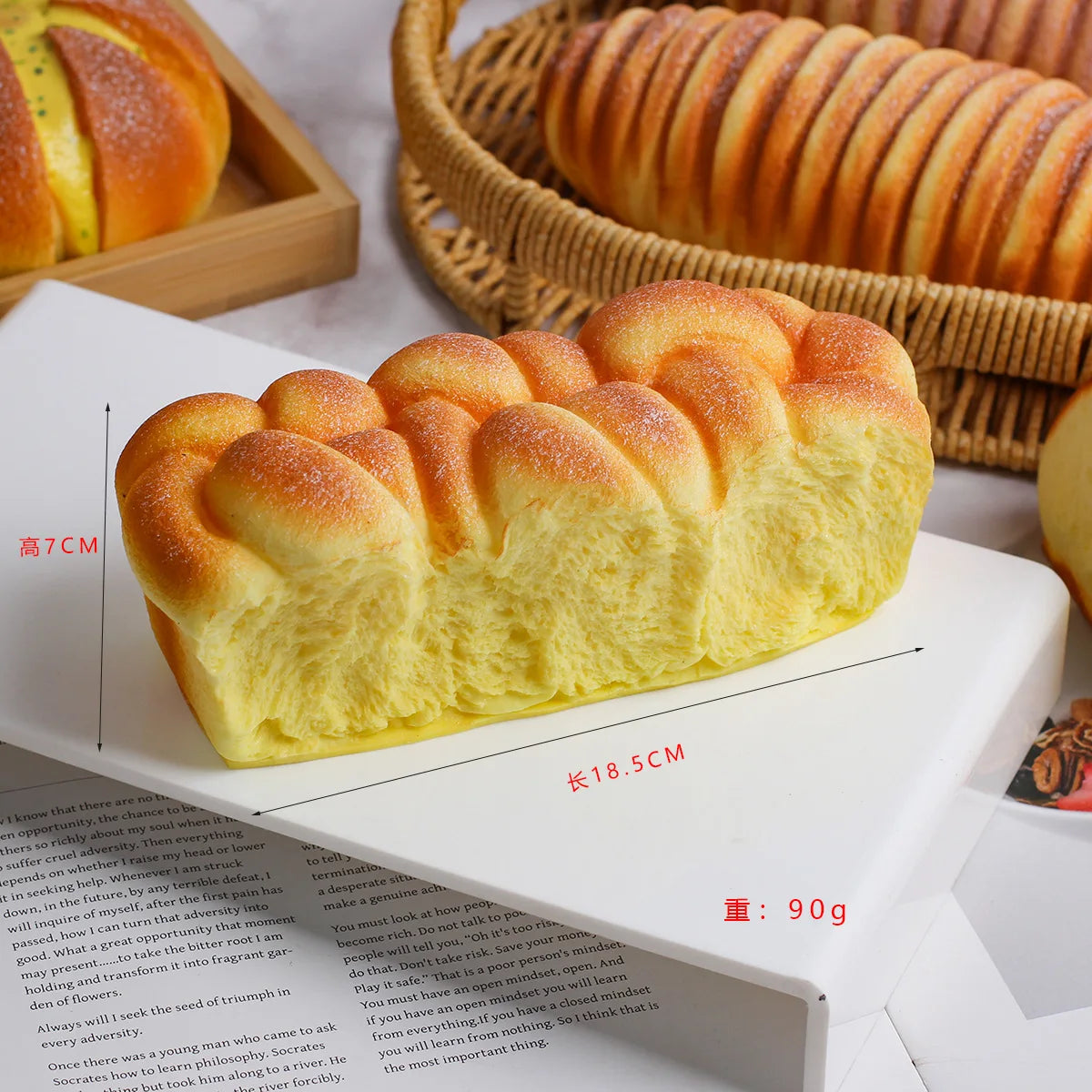 Slow Rebound Squishy Bread Squeeze Toy – Kawaii Desk Ornament Squishy Squeeze Toy Babs A