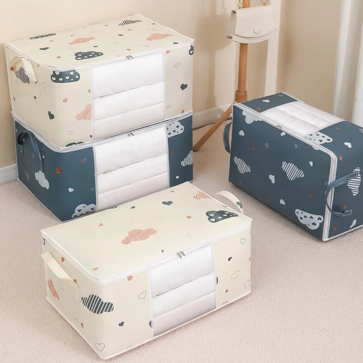 Large Quilt Storage Bag – Dustproof & Moisture-Proof Organizer Bedding Storage Bag Babs