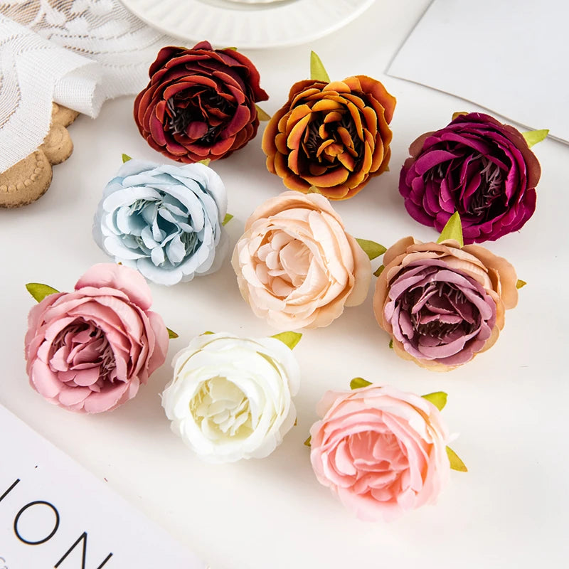 Artificial Silk Rose Flower Heads – Wedding & DIY Décor Artificial Flower Heads Babs