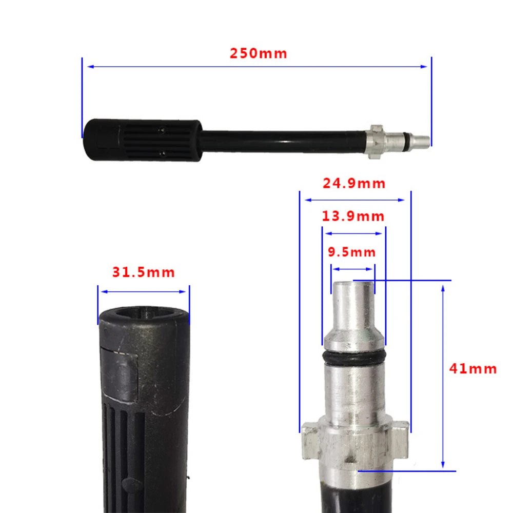 High-Pressure Garden Wand Sprayer – Car Wash & Lawn Care Garden Hose Wand Babs