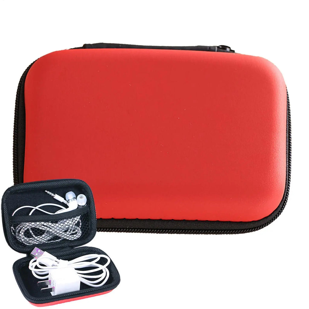 Portable Travel Cable Organizer Bag – EVA Zipper Case Travel Organizer Bag Babs