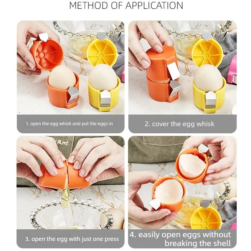 Egg Cracker Yolk Separator & Beater – Kitchen Baking Tool Egg Kitchen Tool Babs