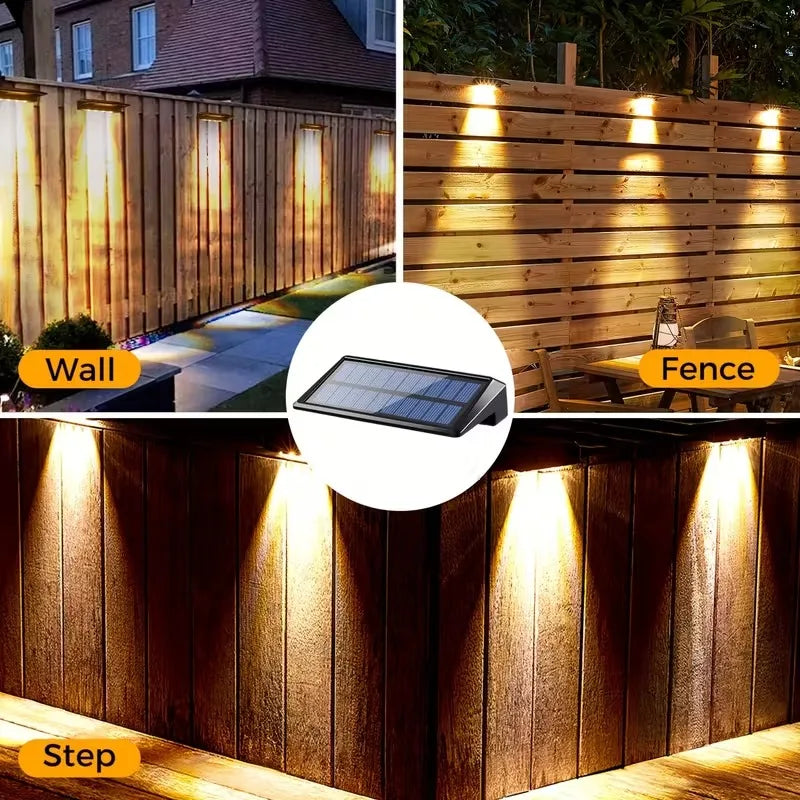 Solar LED Wall Light IP65 Waterproof – Garden, Deck & Pathway Solar Outdoor Light Babs