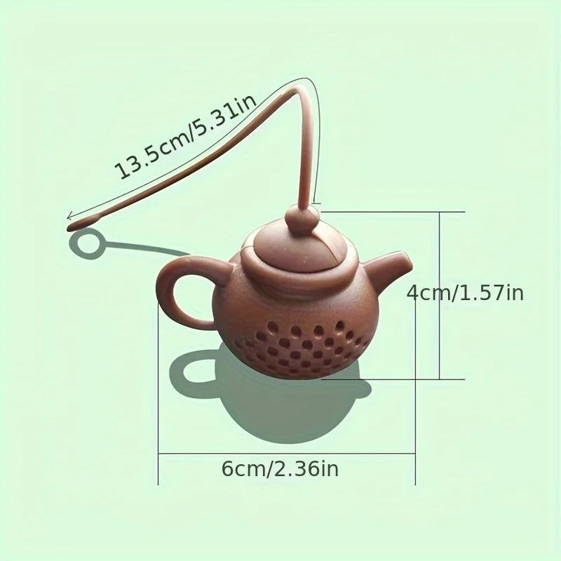 Teapot Silicone Tea Infuser & Strainer with Handle Silicone Tea Infuser Babs