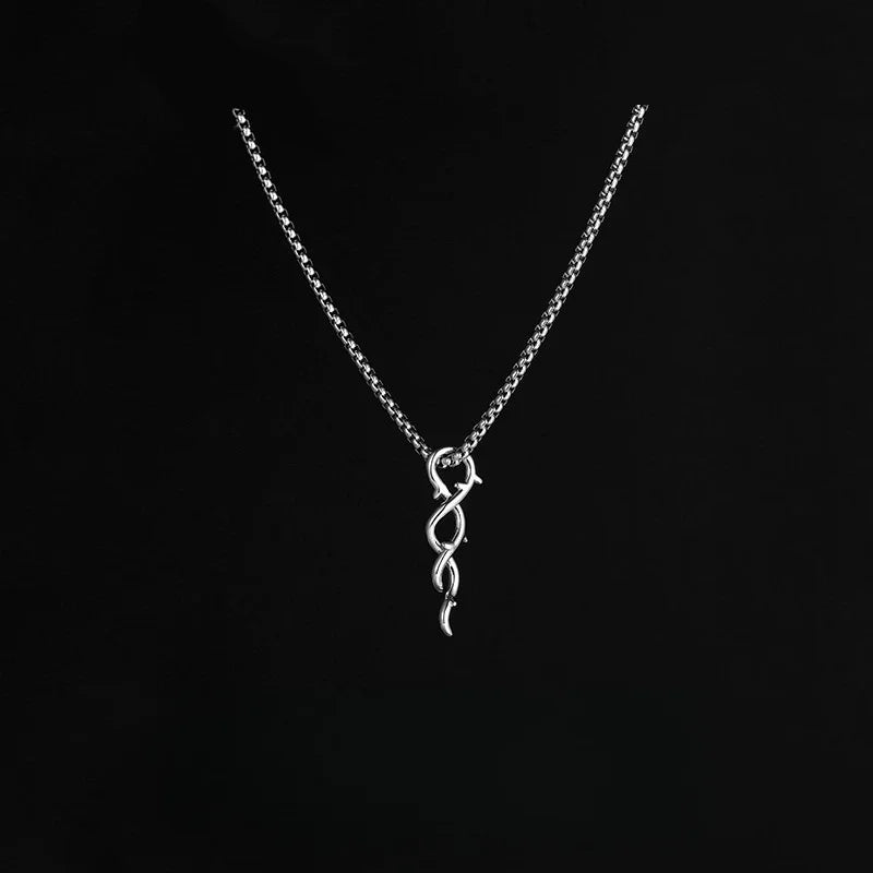 Men's Thorns Pendant Necklace – Hip Hop Minimalist Style Pendant Necklace Babs