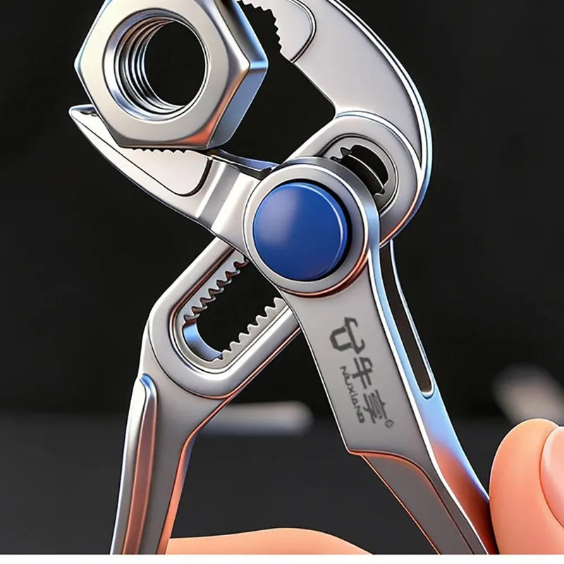 Mini Groove Joint Pliers | Push-Lock V-Jaw Fast Adjust Groove Joint Pliers Babs
