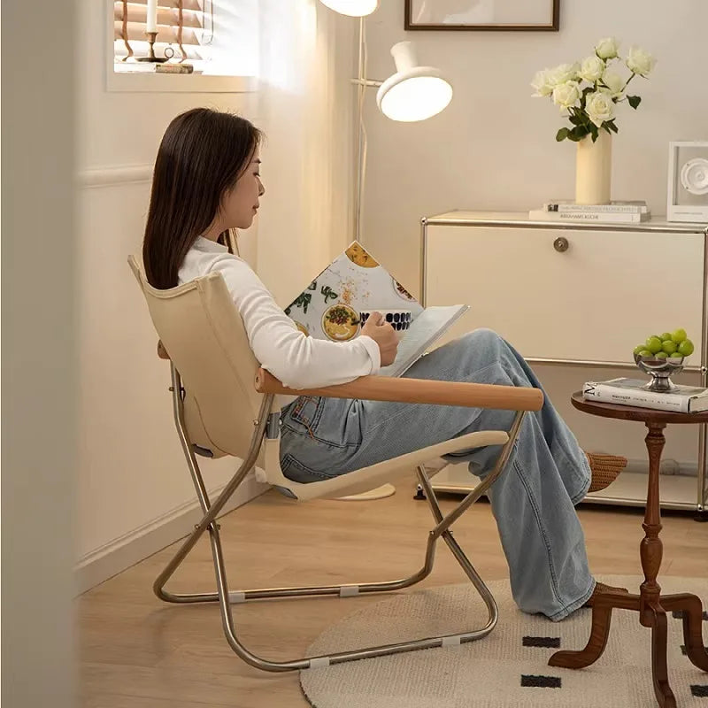 Portable Folding Armchair – Modern Minimalist Indoor & Outdoor Folding Armchair Babs