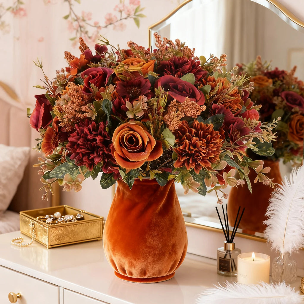 Artificial Silk Rose Bouquet – Wedding, Bridal & Home Décor Artificial Flower Bouquet Babs