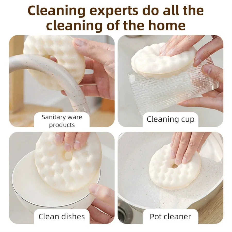 Suction Cup Dish Sponge Set – Wall Mount & 4 Foam Heads Kitchen Sponge Set Babs