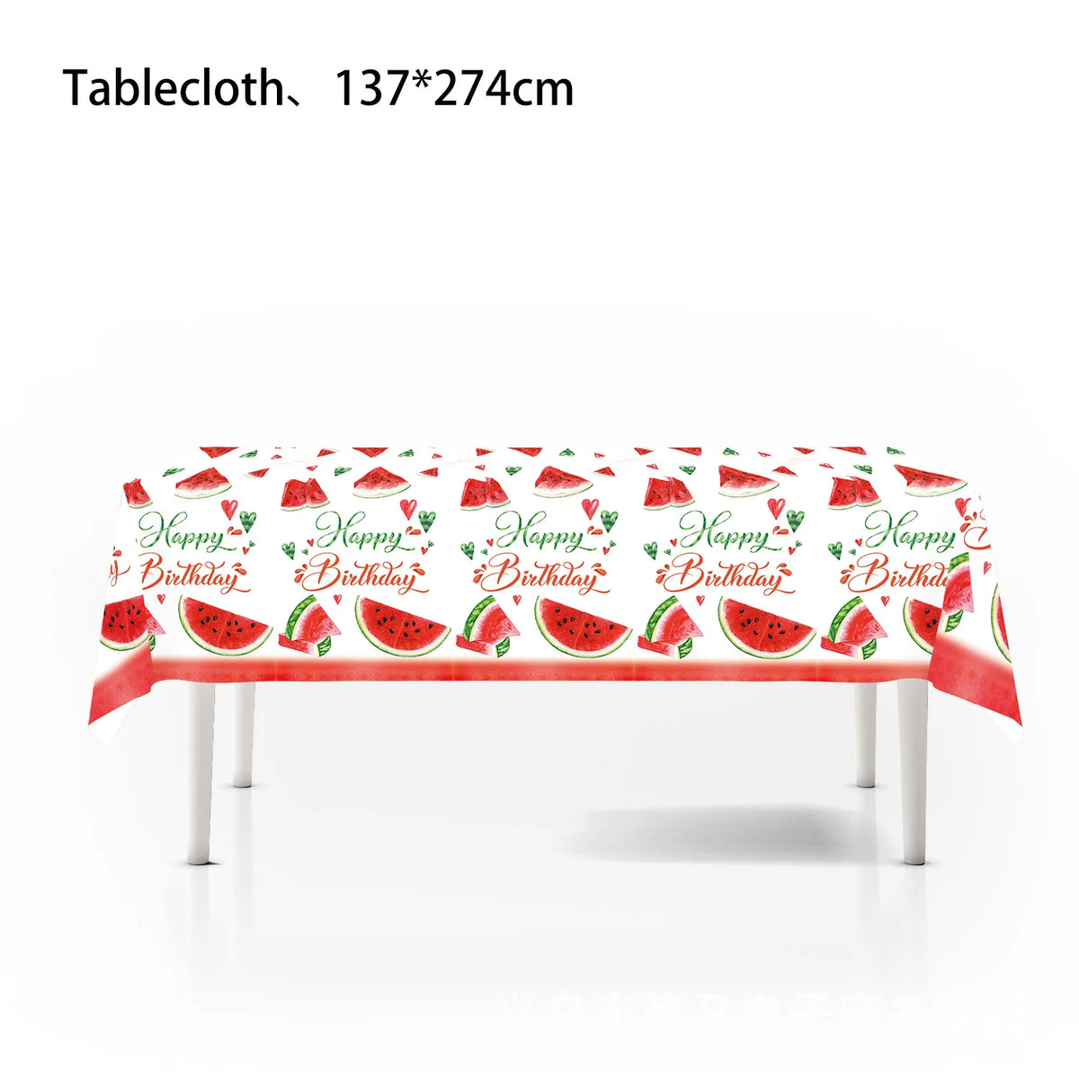Watermelon Cupcake Toppers – One In A Melon 1st Birthday Cupcake Toppers Babs tablecloth B
