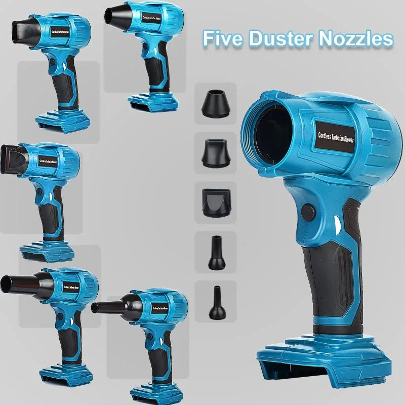 MT-TF06 Brushless Cordless Blower for Makita 18V – 5 Nozzles Cordless Turbo Blower Babs