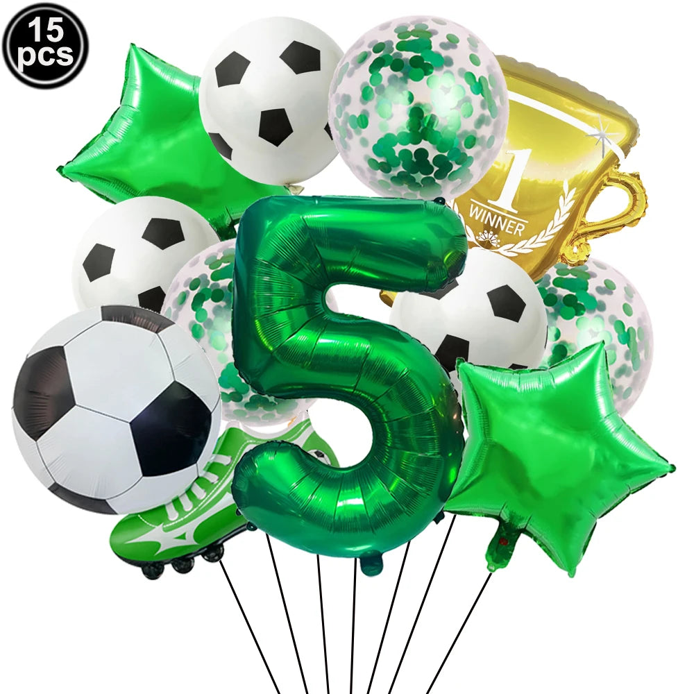 32" Soccer Ball Foil Balloon Set – Kids Birthday Party Decor