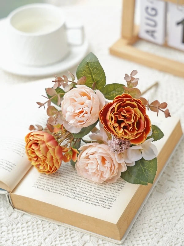 Silk Peony Artificial Flowers for Wedding & Home Decor Artificial Silk Flowers Babs color 4 1 pc
