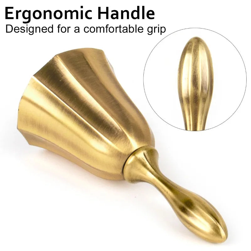 Vintage Hand Call Bell Gold Silver – Wedding, Hotel & Desk Bell Decorative Hand Bell Babs