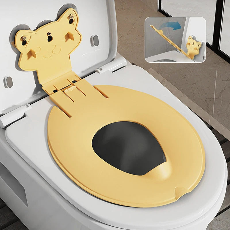 Foldable Cartoon Toilet Seat Cover – Washable & Fade-Resistant Toilet Seat Cover Babs