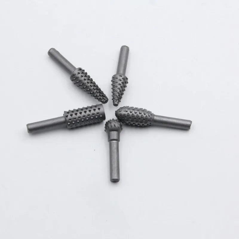 5pc Wolf Tooth Rotary File Set – DIY Woodworking Grinding Tools Rotary File Set Babs