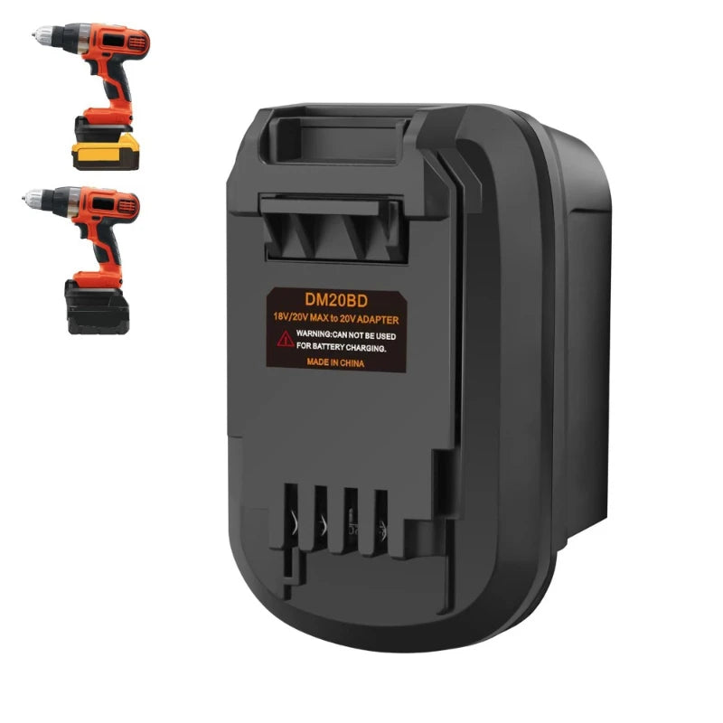 DM20BD Battery Adapter – DeWalt & Milwaukee to Black+Decker 20V Battery Adapter Babs