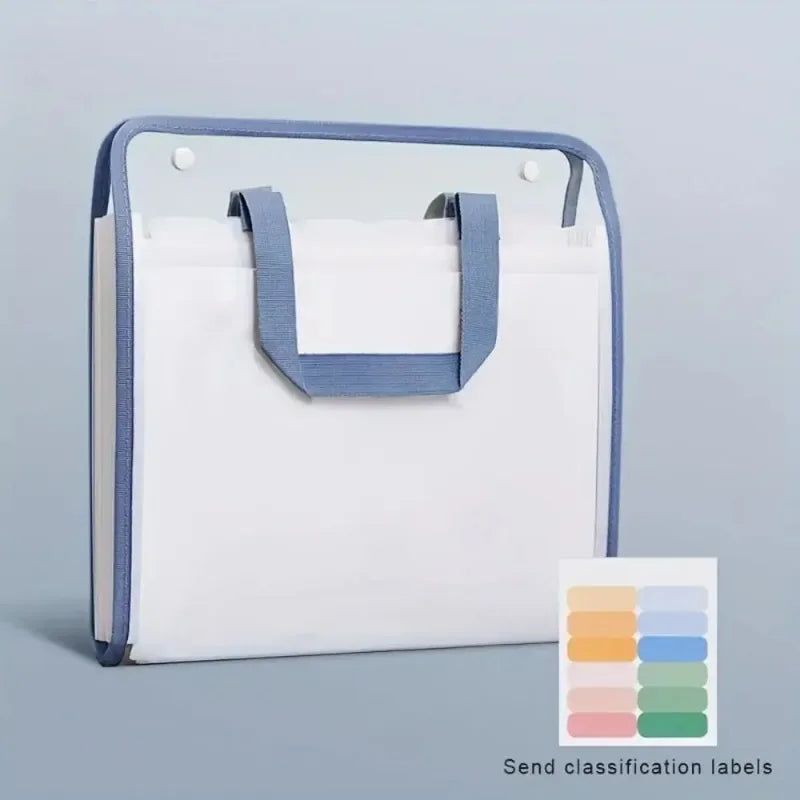 13-Pocket Expandable A4 File Folder – Waterproof & Portable Expandable File Folder Babs