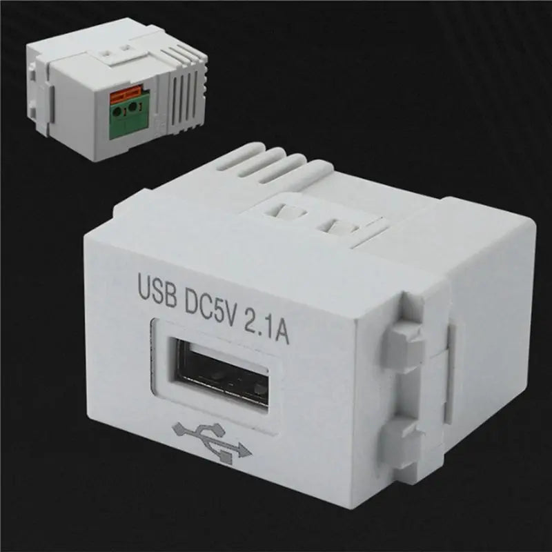 3-Pack USB Wall Socket Module 220V 5V 2.1A Charging Power Adapter USB Wall Socket Module Babs