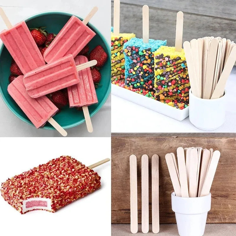 Wooden Popsicle Craft Sticks – Eco-Friendly DIY Ice Cream Sticks Craft Popsicle Sticks Babs