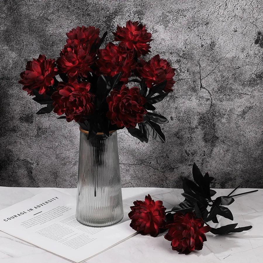 Artificial Dahlia Bouquet – Wedding, Party & Home Décor 5/10 Pcs Artificial Flower Bouquet Babs