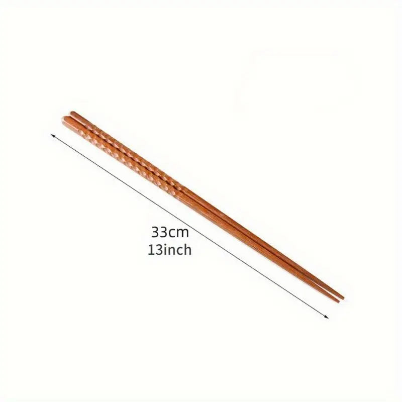 4 Pairs Extra-Long Wooden Cooking Chopsticks – Reusable Kitchen Cooking Chopsticks Babs