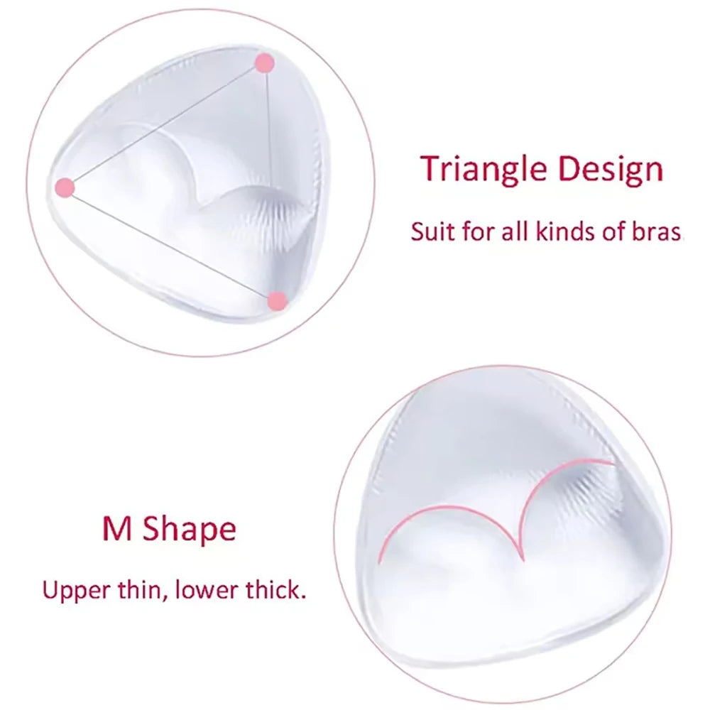 Silicone Bra Inserts Push Up Pads – Invisible Breast Enhancers Bra Inserts & Pads Babs