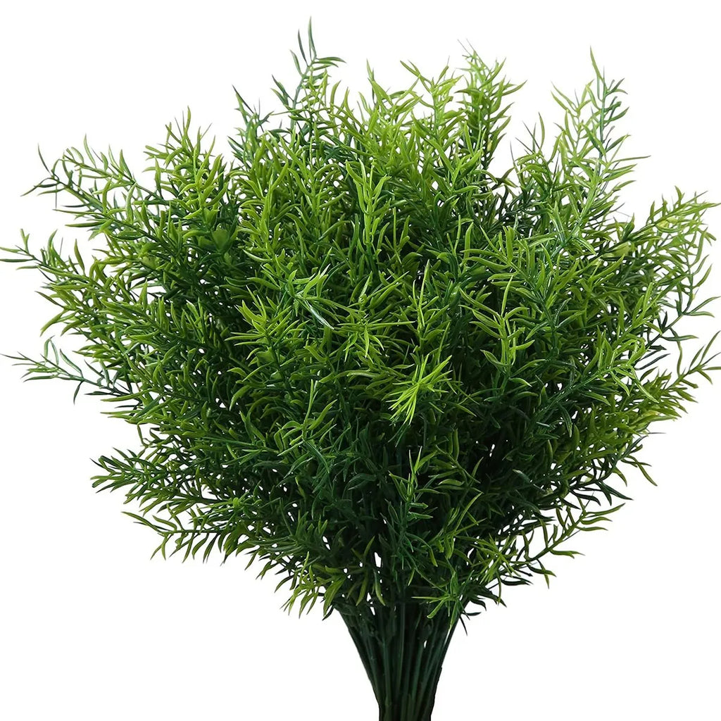 7-Fork Artificial Lotus Flowers – Fake Plant for Home & Wedding Artificial Flower Branch Babs army green XL