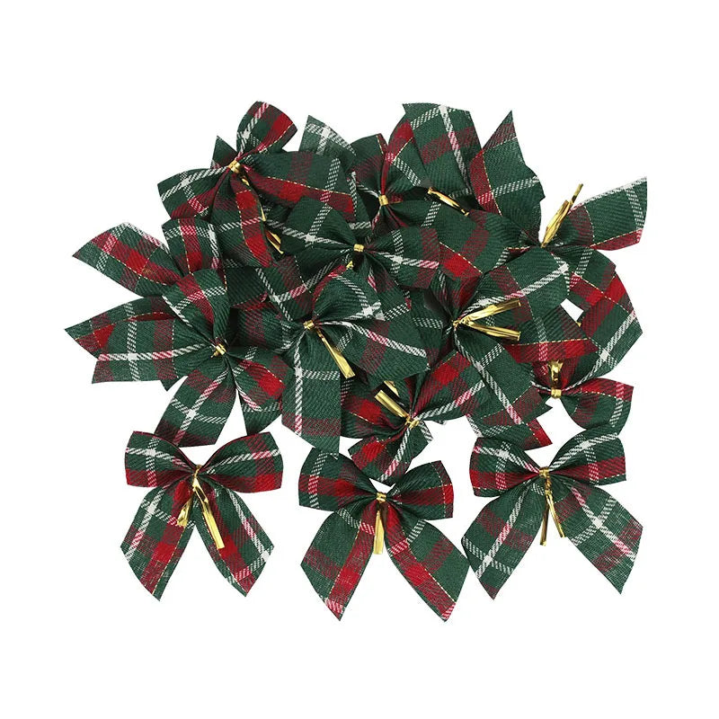 Christmas Bows Xmas Tree Ornaments – DIY Wreath & Gift Wrap Christmas Bow Ornaments Babs A 20pcs
