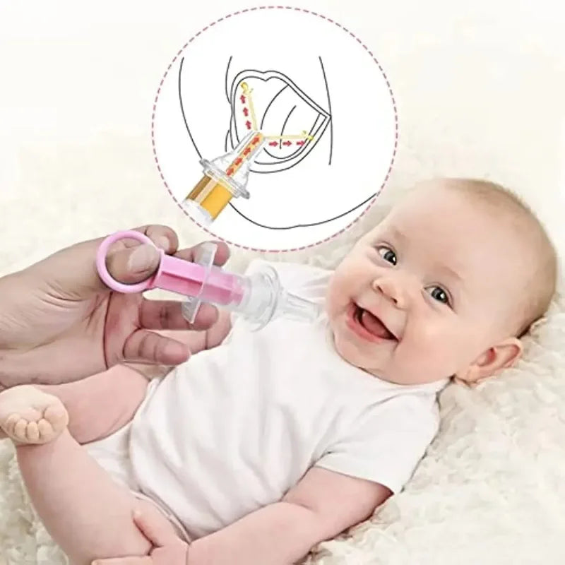 Infant Pacifier Medicine Dropper Silicone Nipple Syringe Baby Medicine Dropper Babs