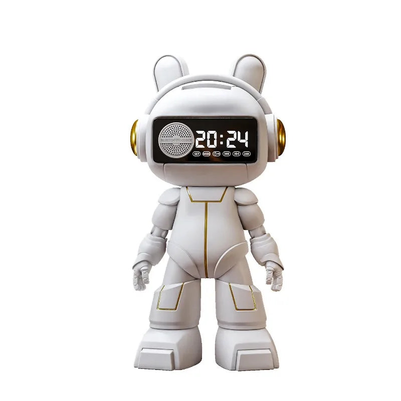 Astronaut Desk Clock with Hourly Chime | Resin Table Decor Decorative Desk Clock Babs