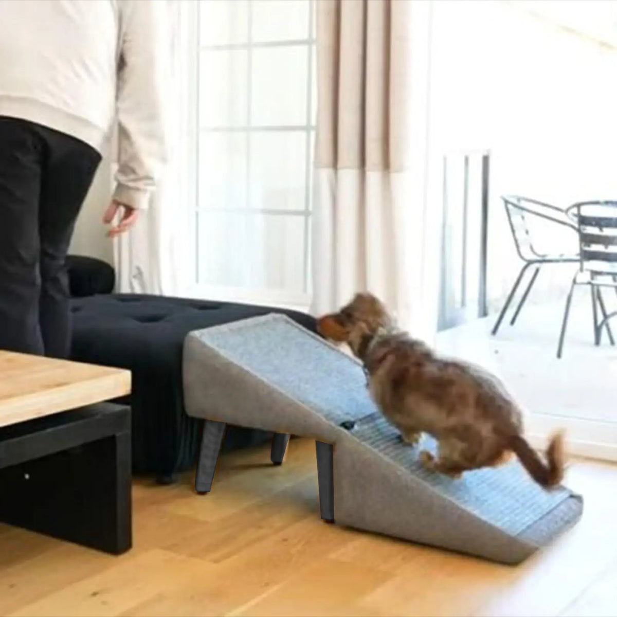 Foldable Dog Ramp & Stair | Anti-Slip Pet Ladder for Bed & Car Foldable Pet Ramp Babs