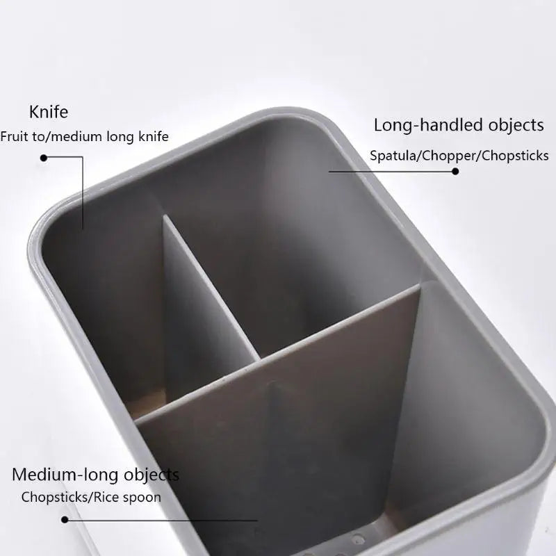 Double Layer Cutlery Drain Rack & Chopstick Holder Organizer Cutlery Organizer Rack Babs
