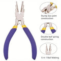 6-in-1 Jump Ring & Bail Making Pliers | 3mm–10mm Wire Looper Bail Making Pliers Babs Light Blue