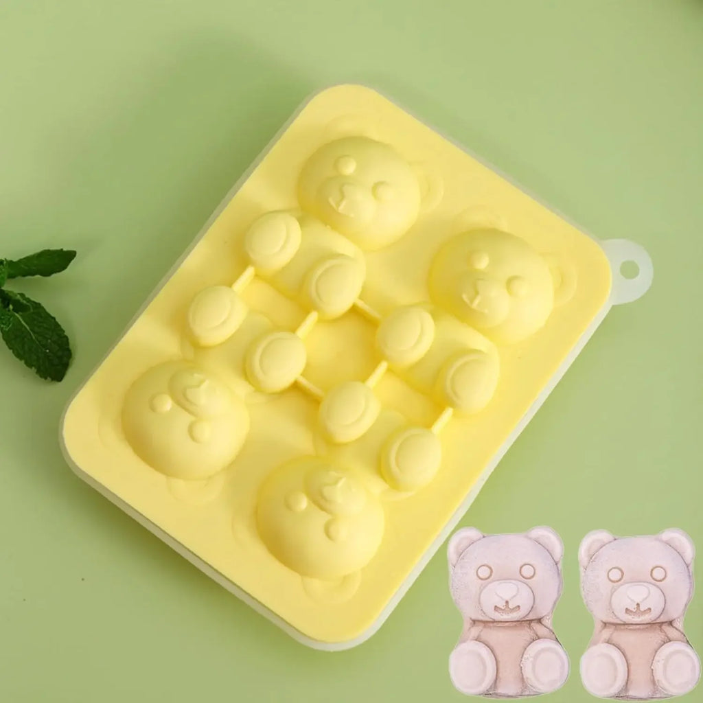 Bear Ice Cube Mold – Food Grade Silicone with Funnel Silicone Ice Mold Babs