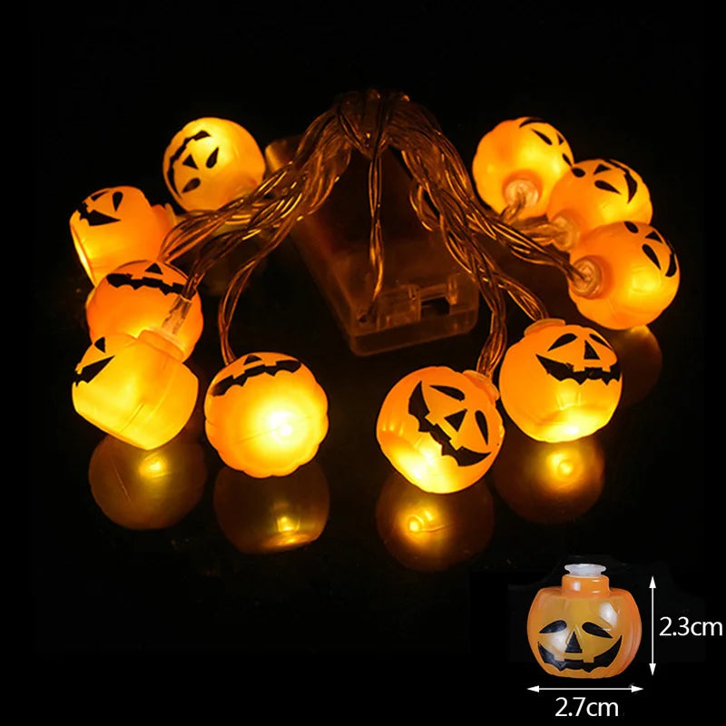 Halloween LED String Lights – Pumpkin Bat Ghost 10-LED 1.5M Halloween String Lights Babs A9
