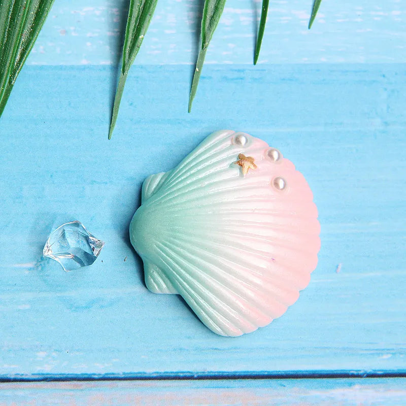 Mermaid Cake Toppers Set – Tails, Shells & Birthday Decor Cake Topper Set Babs Orange