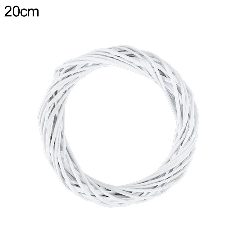 White Rattan Wreath Ring 10–30cm | DIY Easter & Wedding Decor Decorative Wreath Ring Babs 20cm