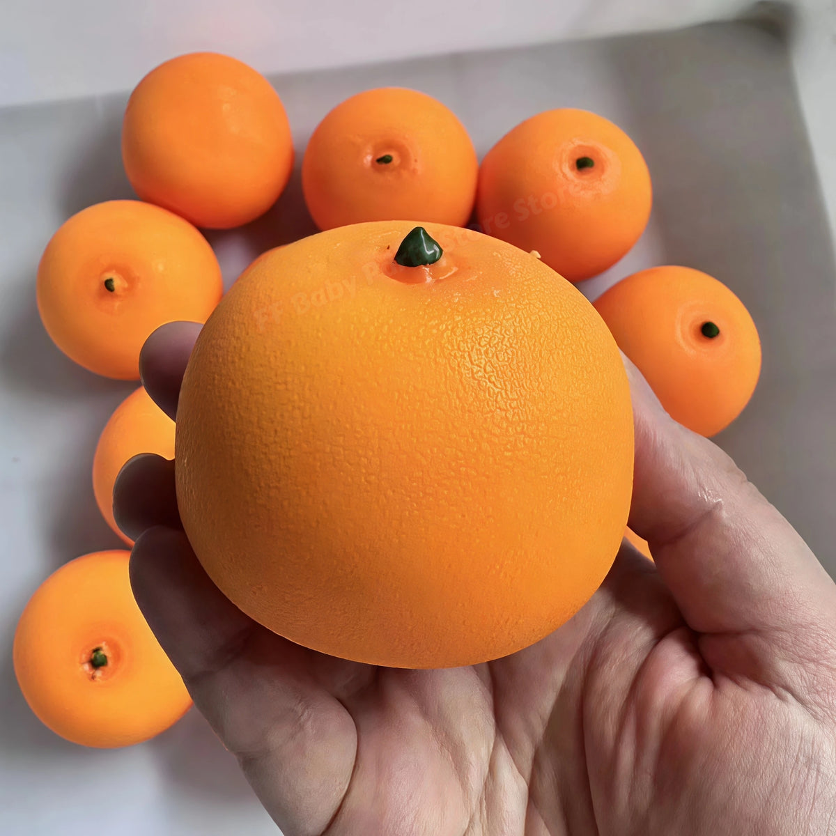 Orange Squishy Squeeze Ball ASMR Sensory Fidget Toy & Party Gift Sensory Fidget Toy Babs