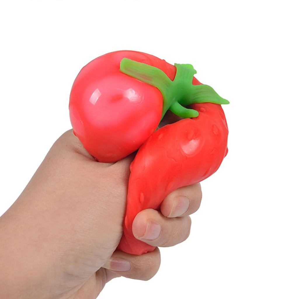 Strawberry Squishy Slow Rising Fidget Toy – 7pc Sensory Set Squishy Fidget Toy Babs