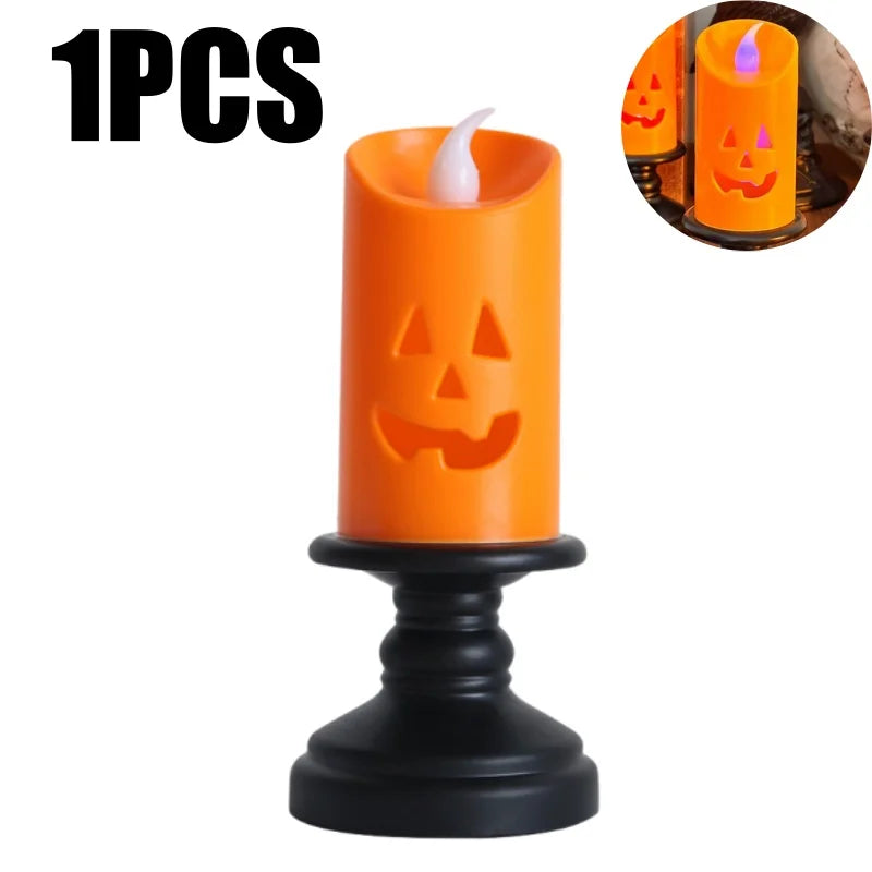 Pumpkin Flameless LED Candle Light – Halloween Party Decor Flameless LED Candle Babs 1PCS
