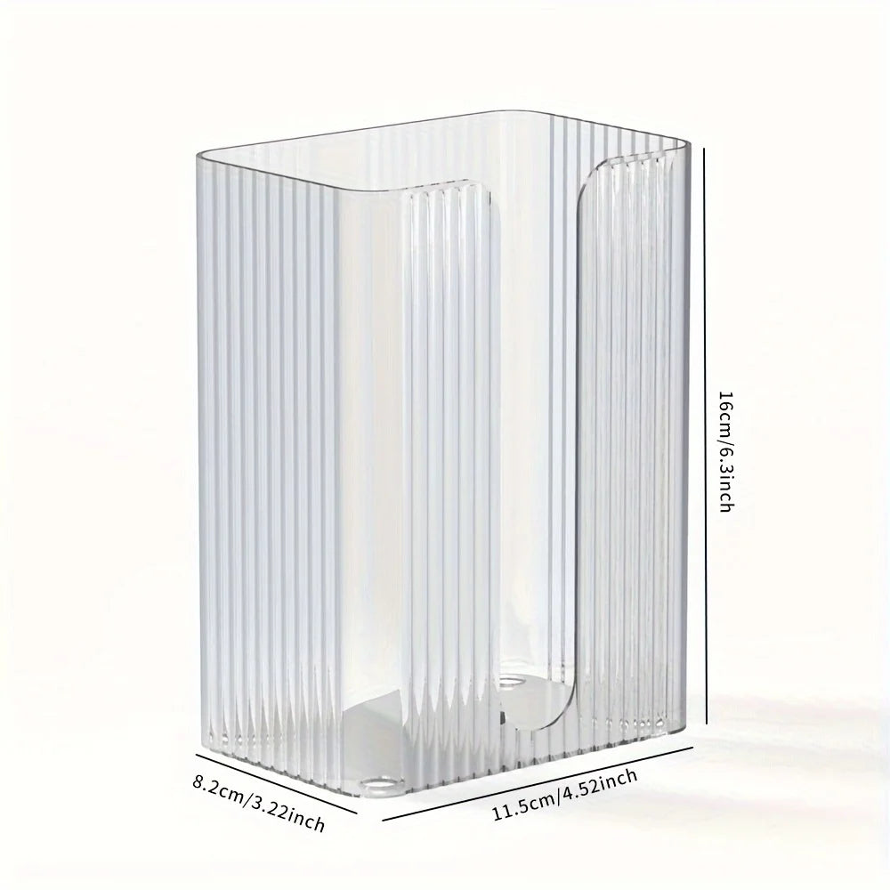 Acrylic Wall Mounted Tissue Box Holder – Clear Dispenser Tissue Box Holder Babs