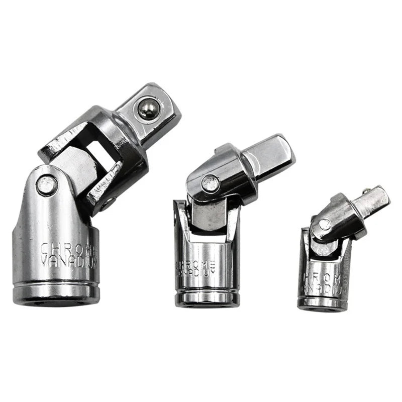 3-Piece Universal Joint Ratchet Socket Adapter Set – Bendable Socket Adapter Set Babs
