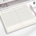 B5 Spiral Grid Notebook 60 Sheets | PP Cover, Bleed-Proof Spiral Notebook Babs B