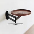 Nordic Minimalist Foldable Round Coffee Table | Wood Side Table Foldable Coffee Table Babs Peach Colored