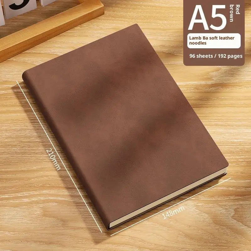 Vintage A5 Soft Leather Notebook – Business & College Journal