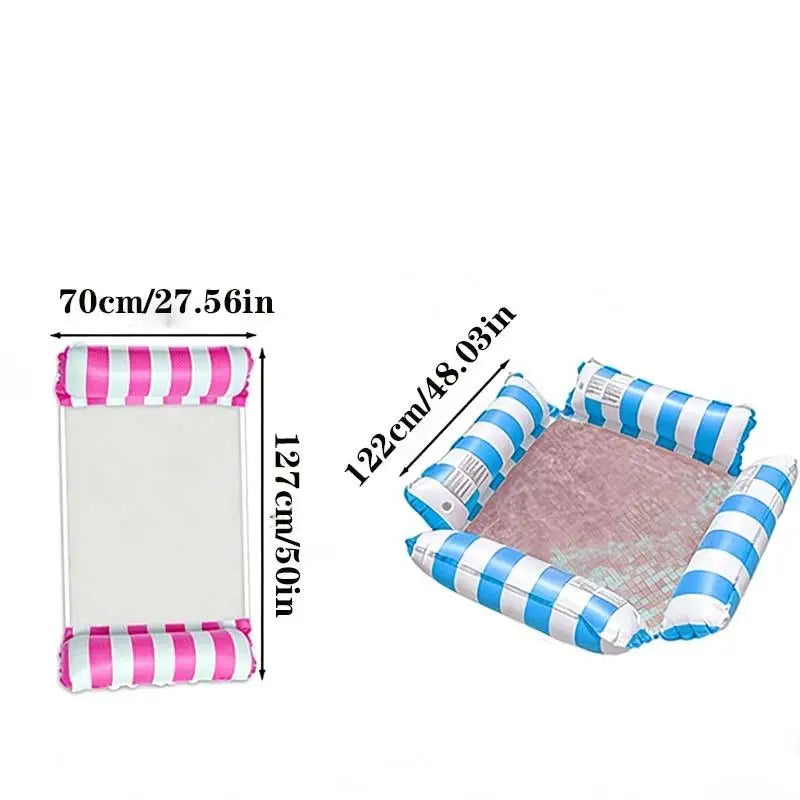 Foldable Inflatable Pool Float Netted Lounger – Single Person Inflatable Pool Lounger Babs